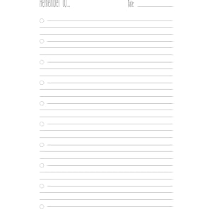 Remember To Soft Cover Notebook