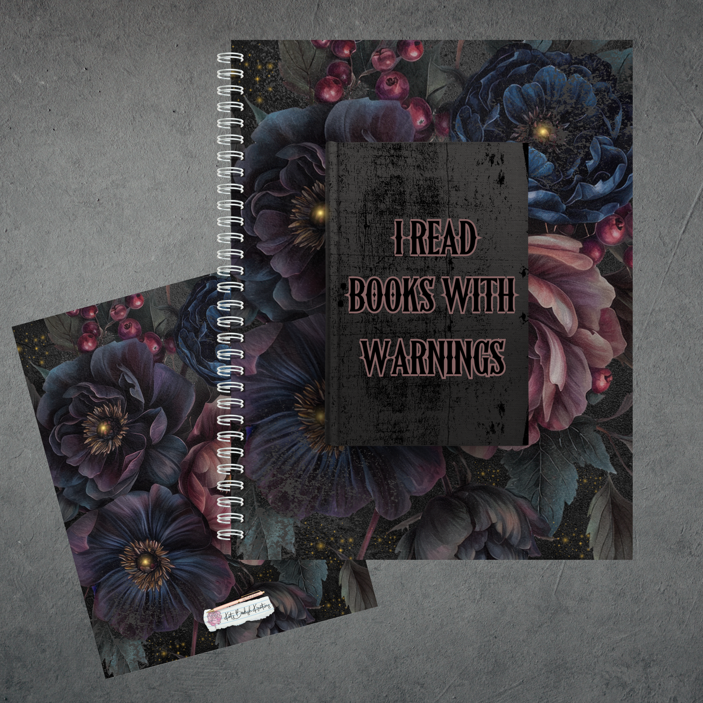 Books With Warnings (Floral)