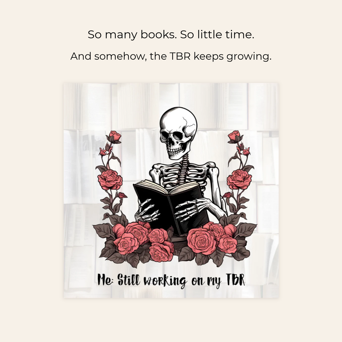 Me still working on my TBR... Sticker
