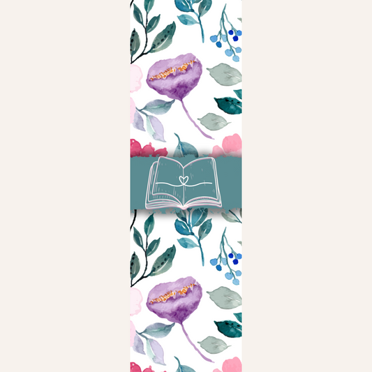 Watercolor Floral - Sage Bookmark