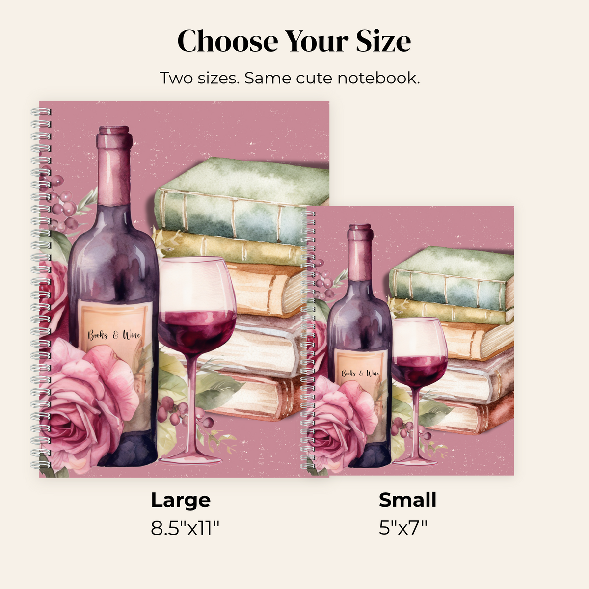 Books & Wine (Red)