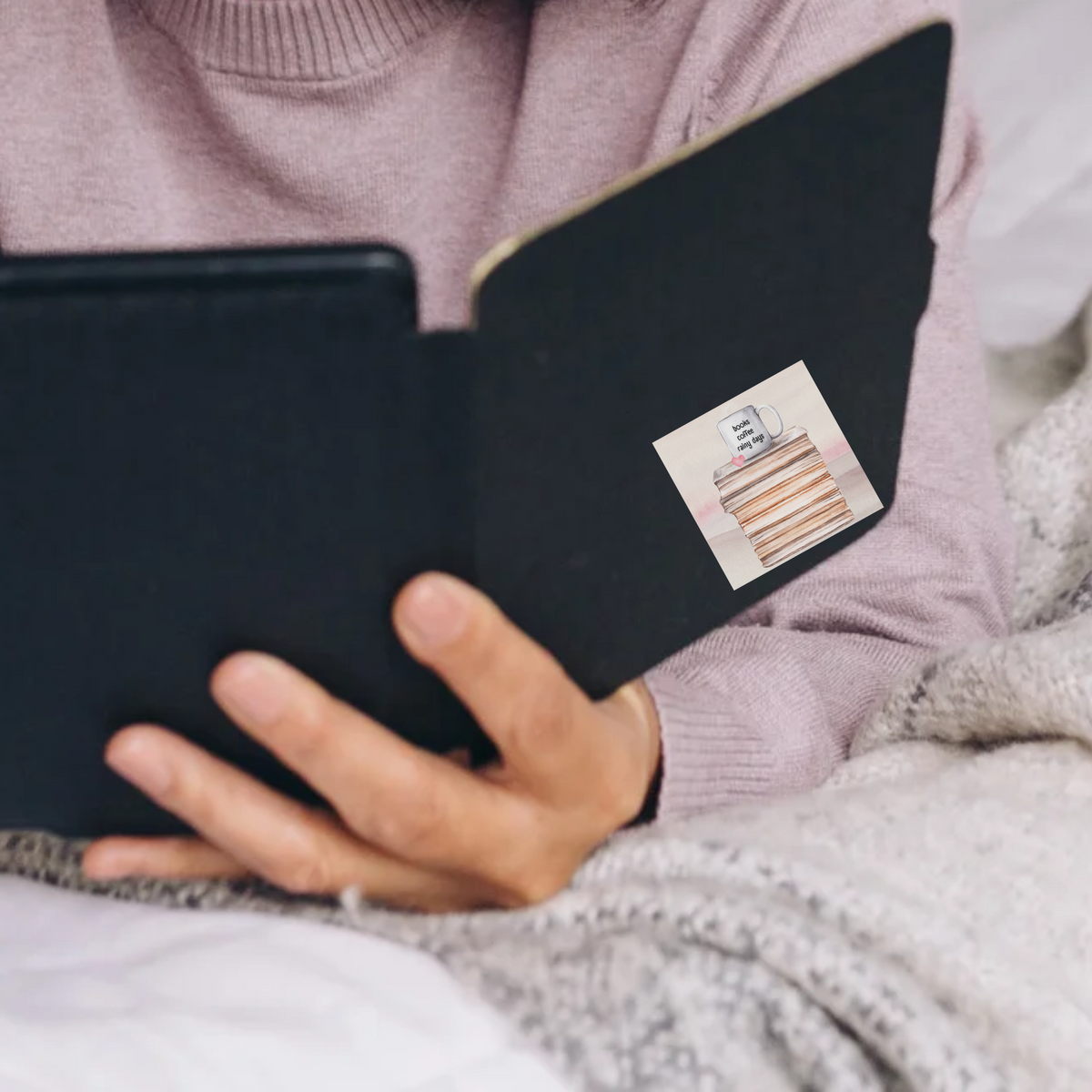 Books, Coffee, Rainy Days... Sticker