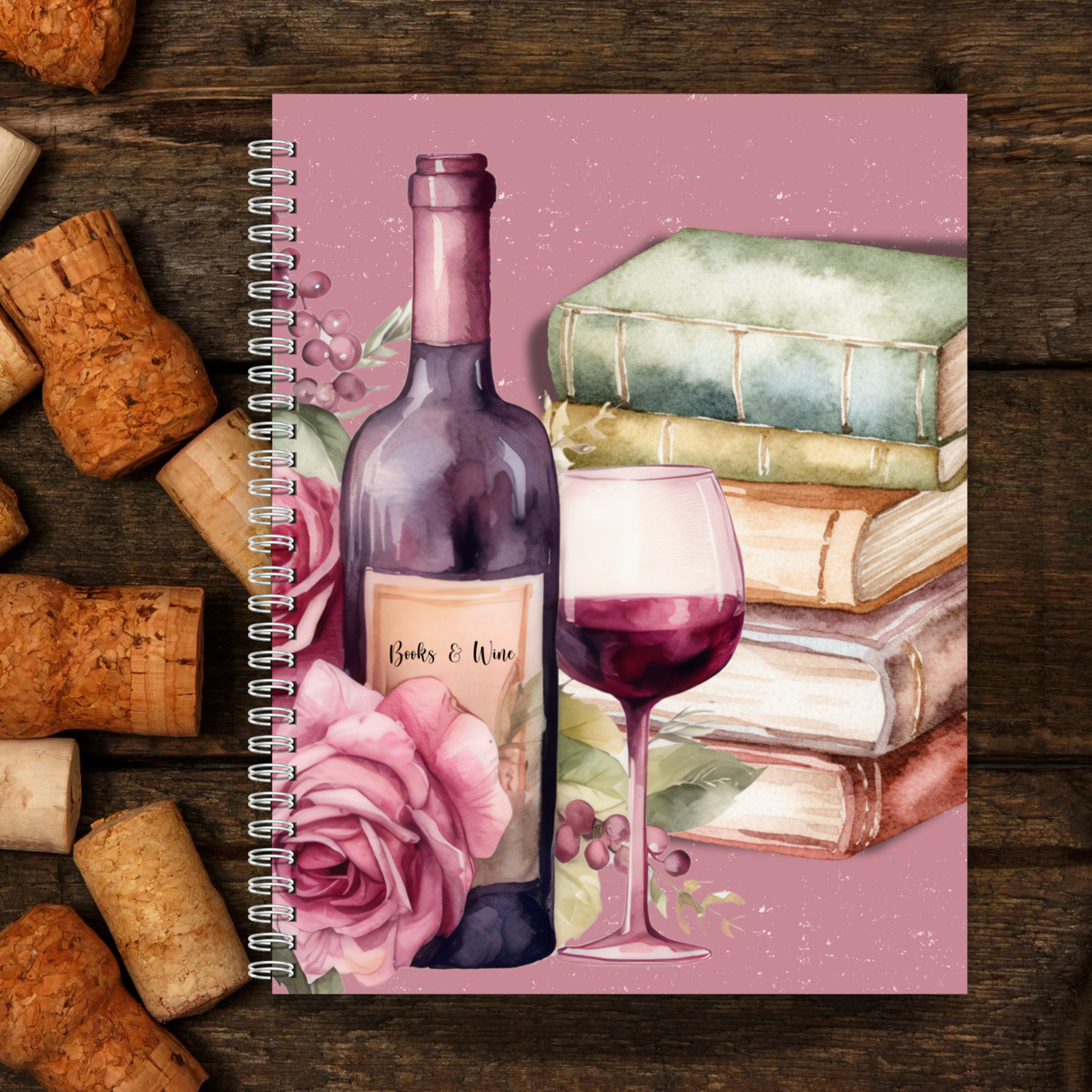Books & Wine (Red)