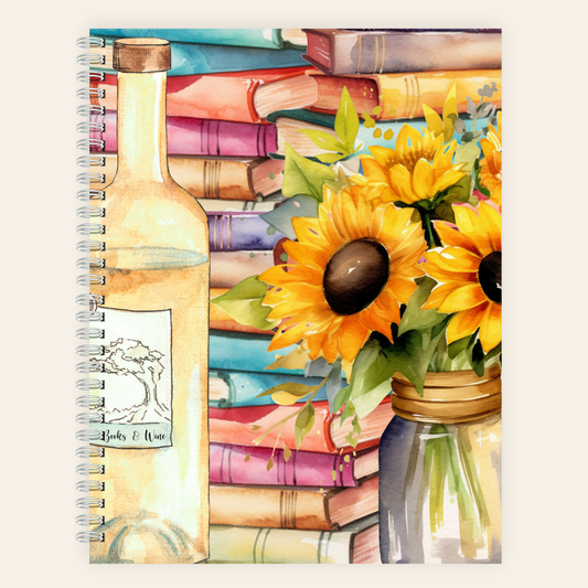 Books & Wine (Sunflowers)
