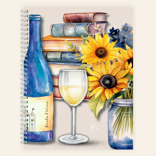 Books & Wine (White)