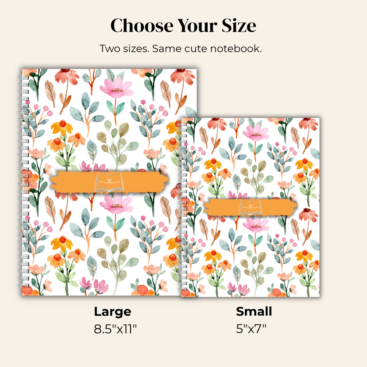 Watercolor Floral - Orange