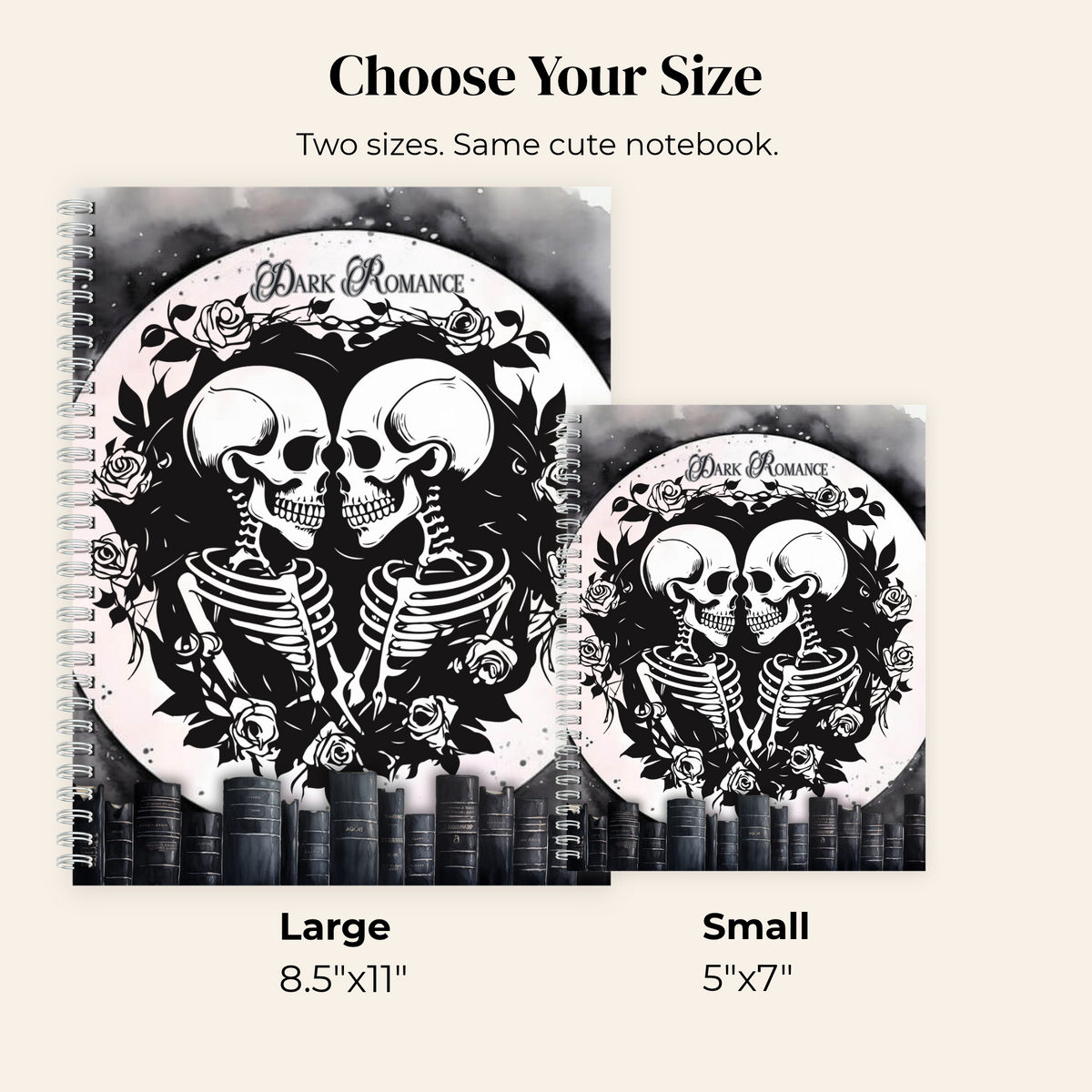 Dark Romance Skull & Moon