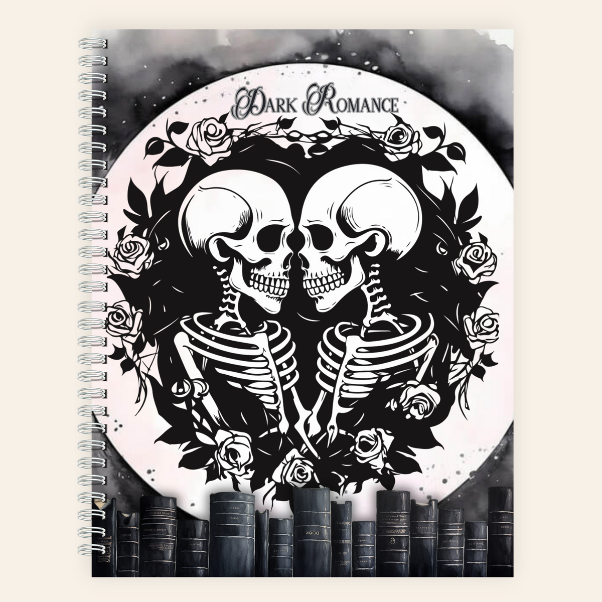 Dark Romance Skull & Moon