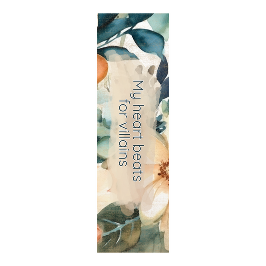 My Heart Beats For Villains Bookmark