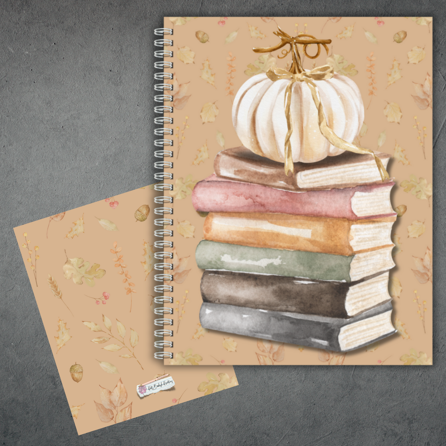 Pumpkin On Stack Spiral Notebook