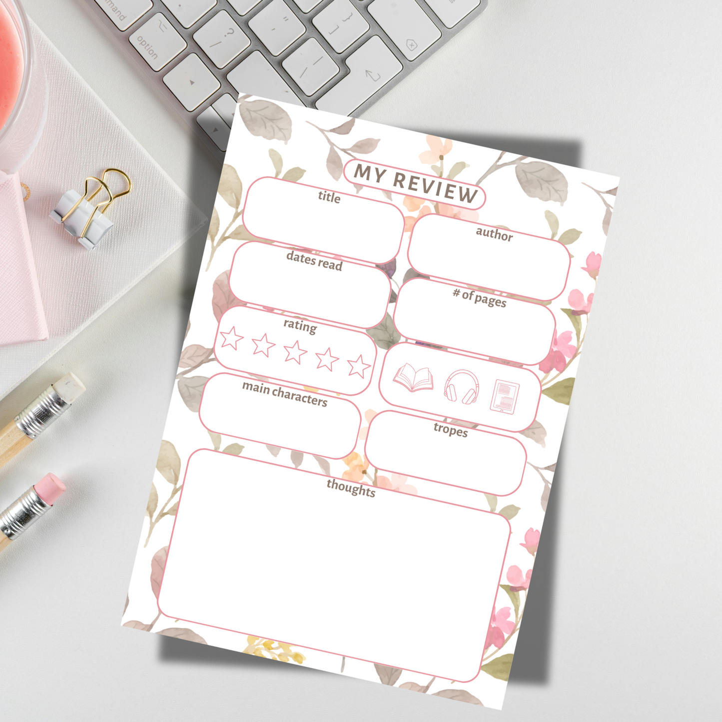 Book Review Cards