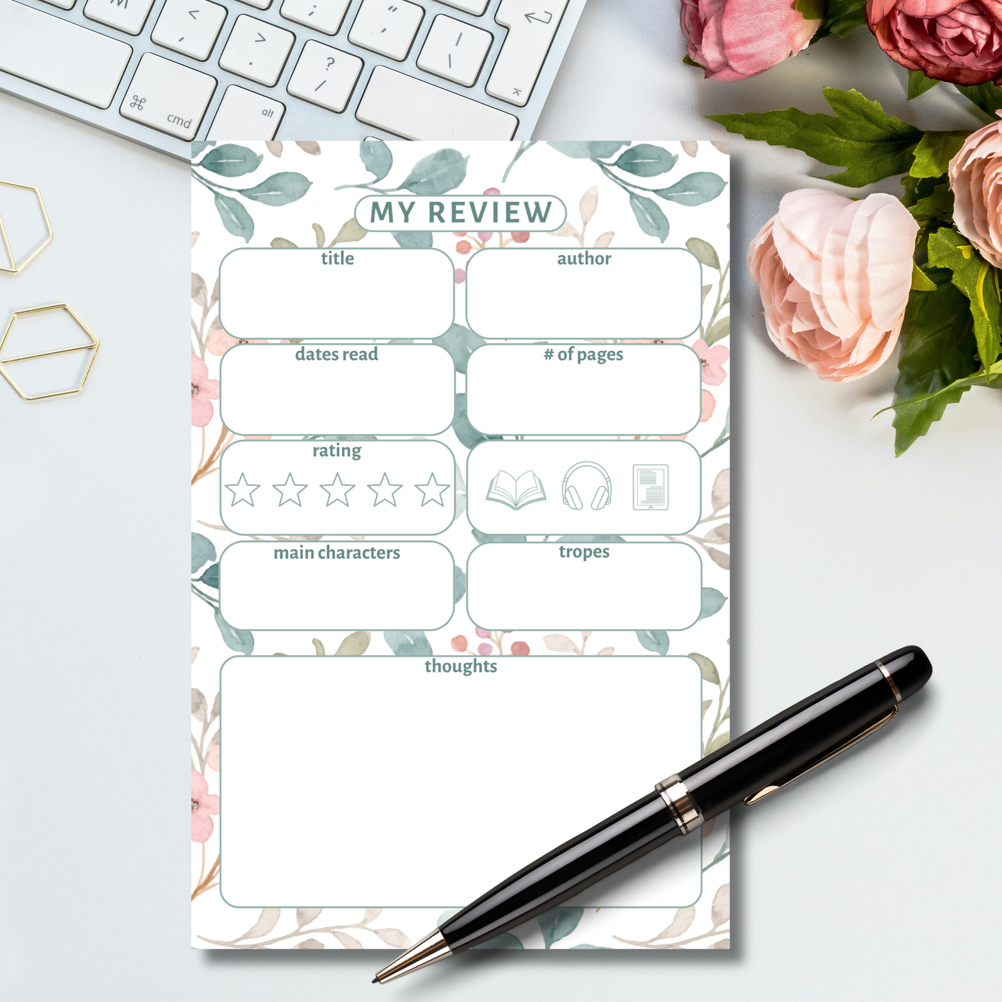 Book Review Cards