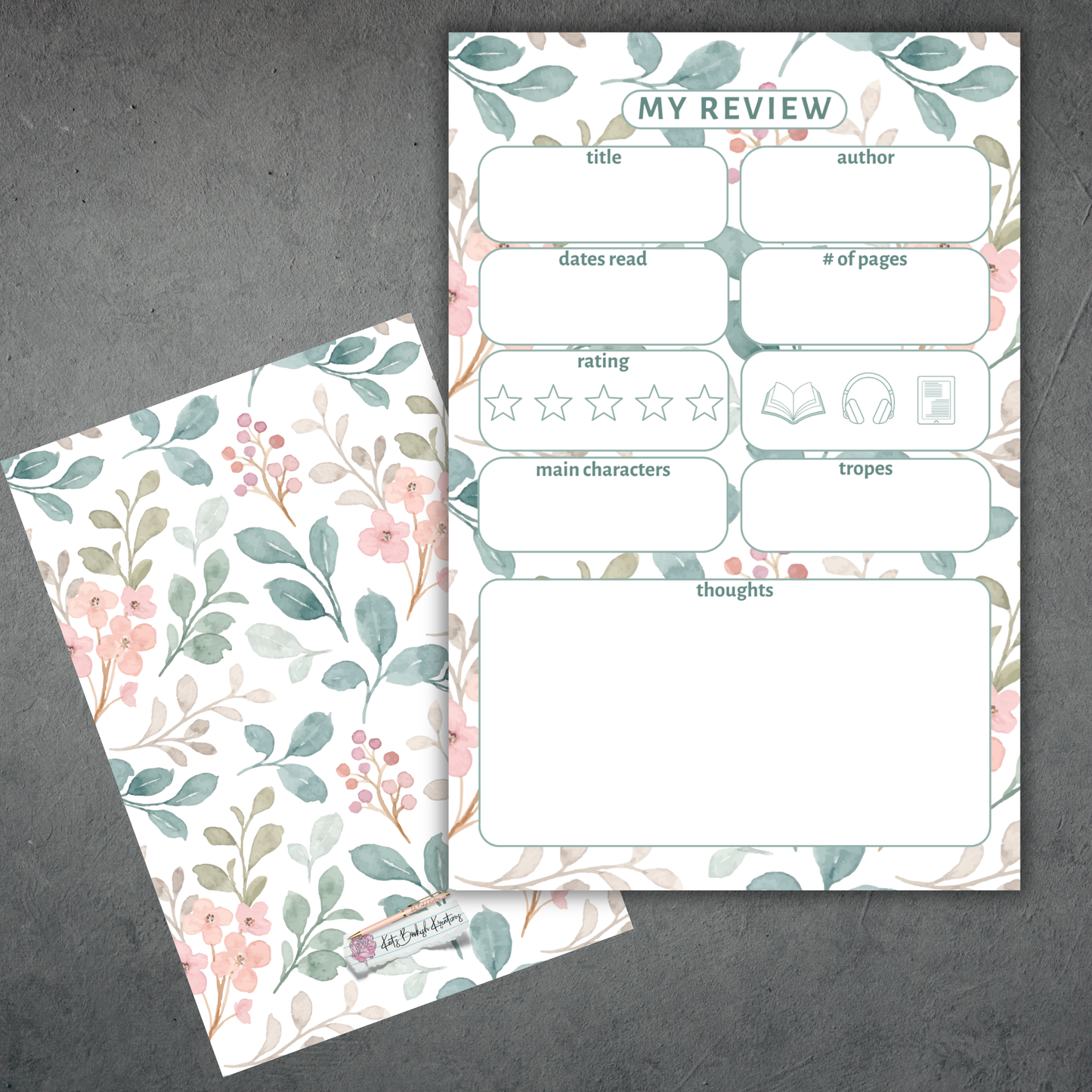 Book Review Cards