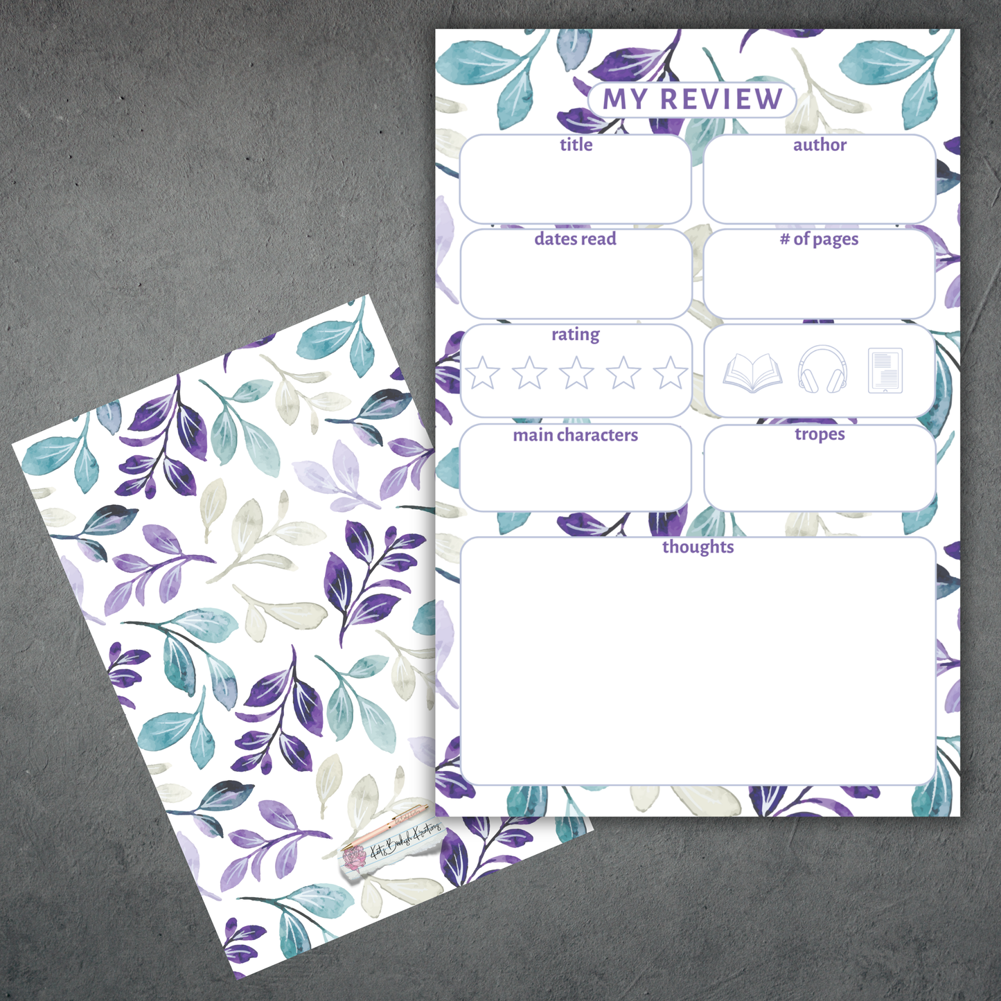 Book Review Cards