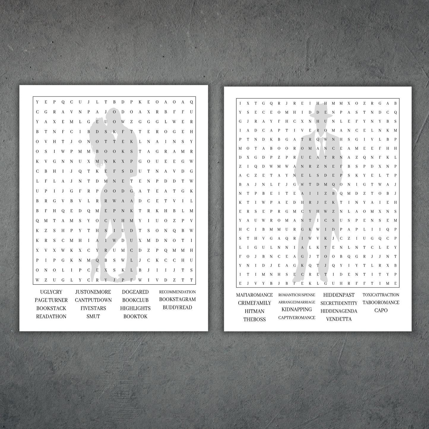 Romance Book Lovers Word Search Volume 2