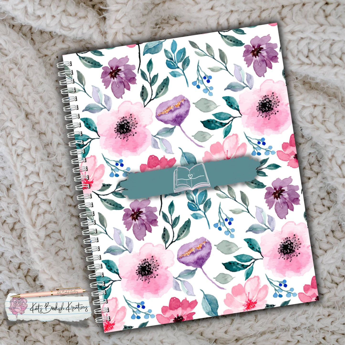 Watercolor Floral - Sage Bookmark