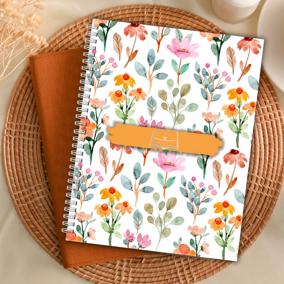 Watercolor Floral - Orange