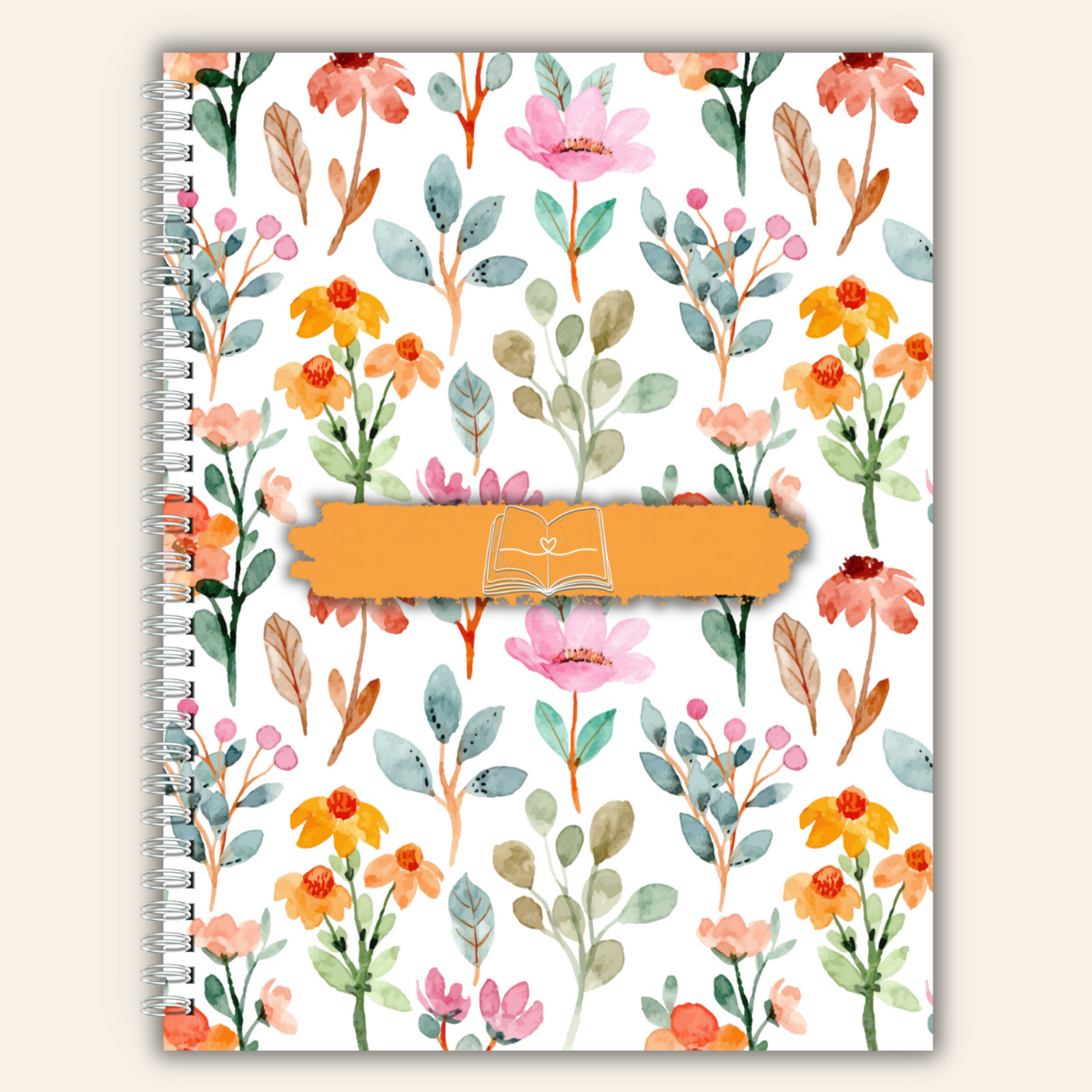 Watercolor Floral - Orange