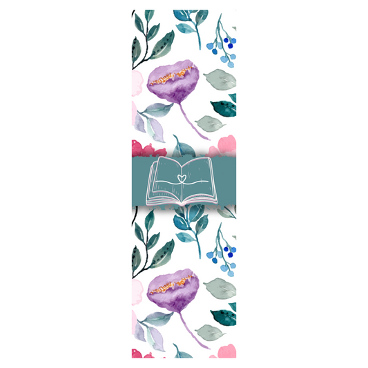 Watercolor Floral - Sage Bookmark