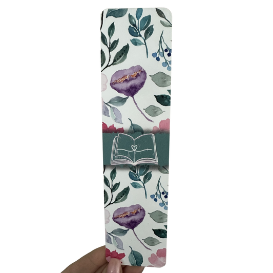Watercolor Floral - Sage Bookmark
